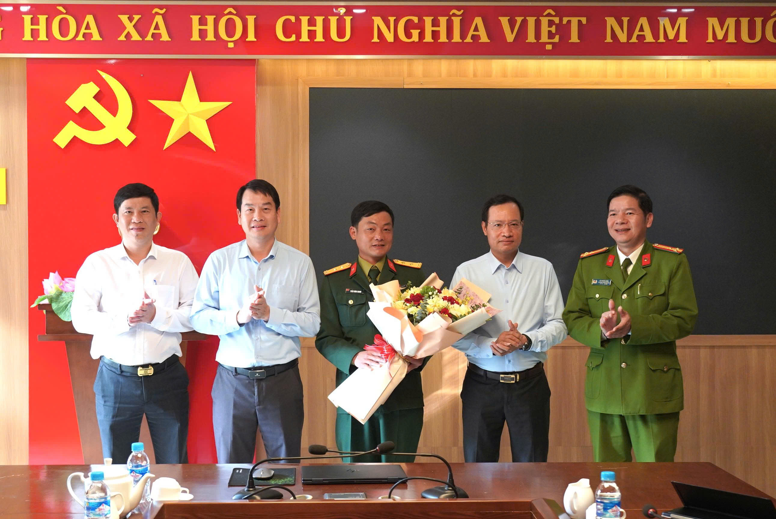 Trung tá Trần Đình Giang được bổ nhiệm giữ chức chỉ huy trưởng ban CHQS xã Tiên Điền