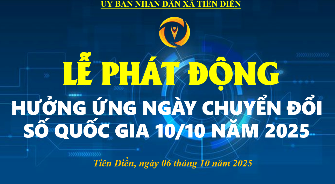Xã Tiên Điền phát động hưởng ứng ngày Chuyển đổi số quốc gia 10/10 năm 2025