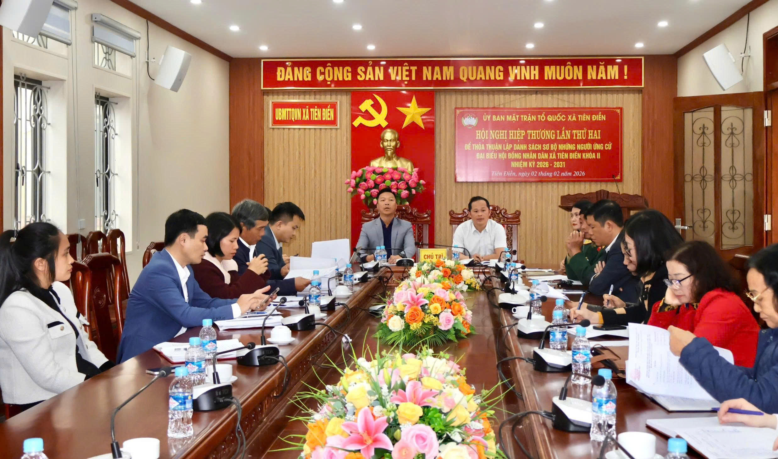 Ủy ban MTTQ Việt Nam xã Tiên Điền tổ chức hội nghị hiệp thương lần thứ II