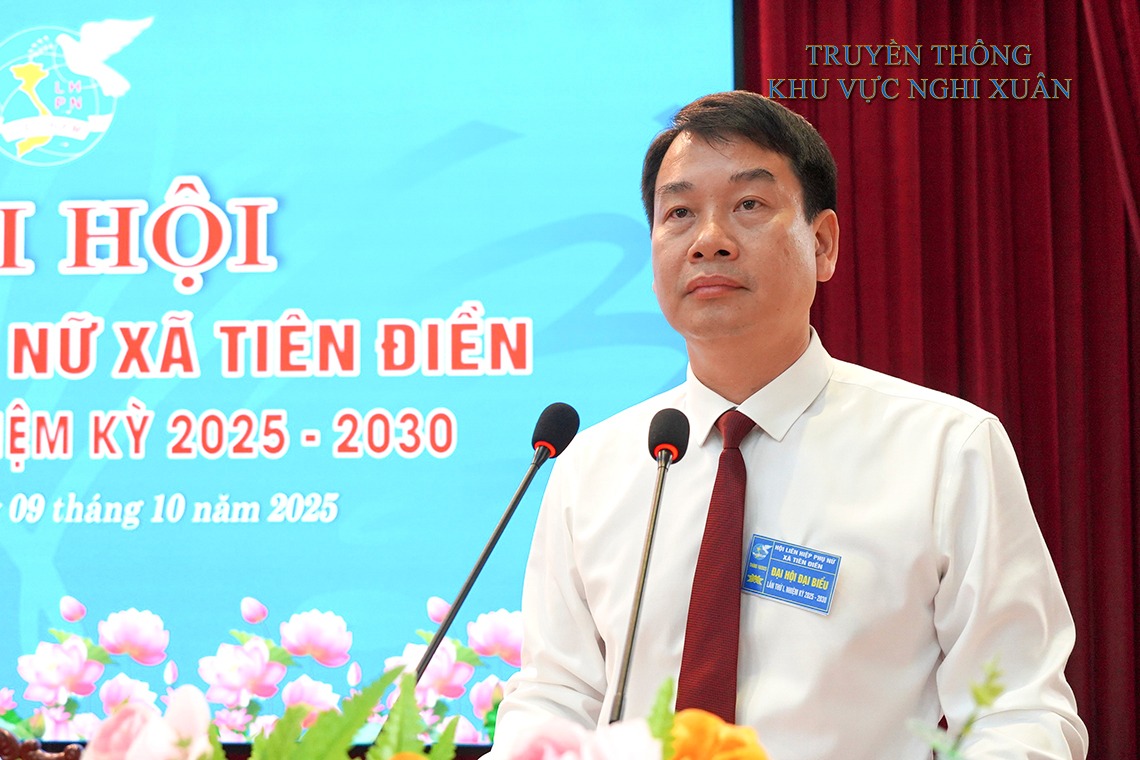 ĐẠI HỘI ĐẠI BIỂU PHỤ NỮ XÃ TIÊN ĐIỀN, LẦN THỨ I, NHIỆM KỲ 2025-2030 THÀNH CÔNG TỐT ĐEP