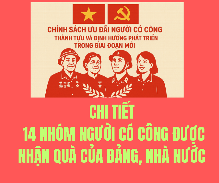 Chi tiết 14 nhóm người có công được nhận quà của Đảng, Nhà nước
