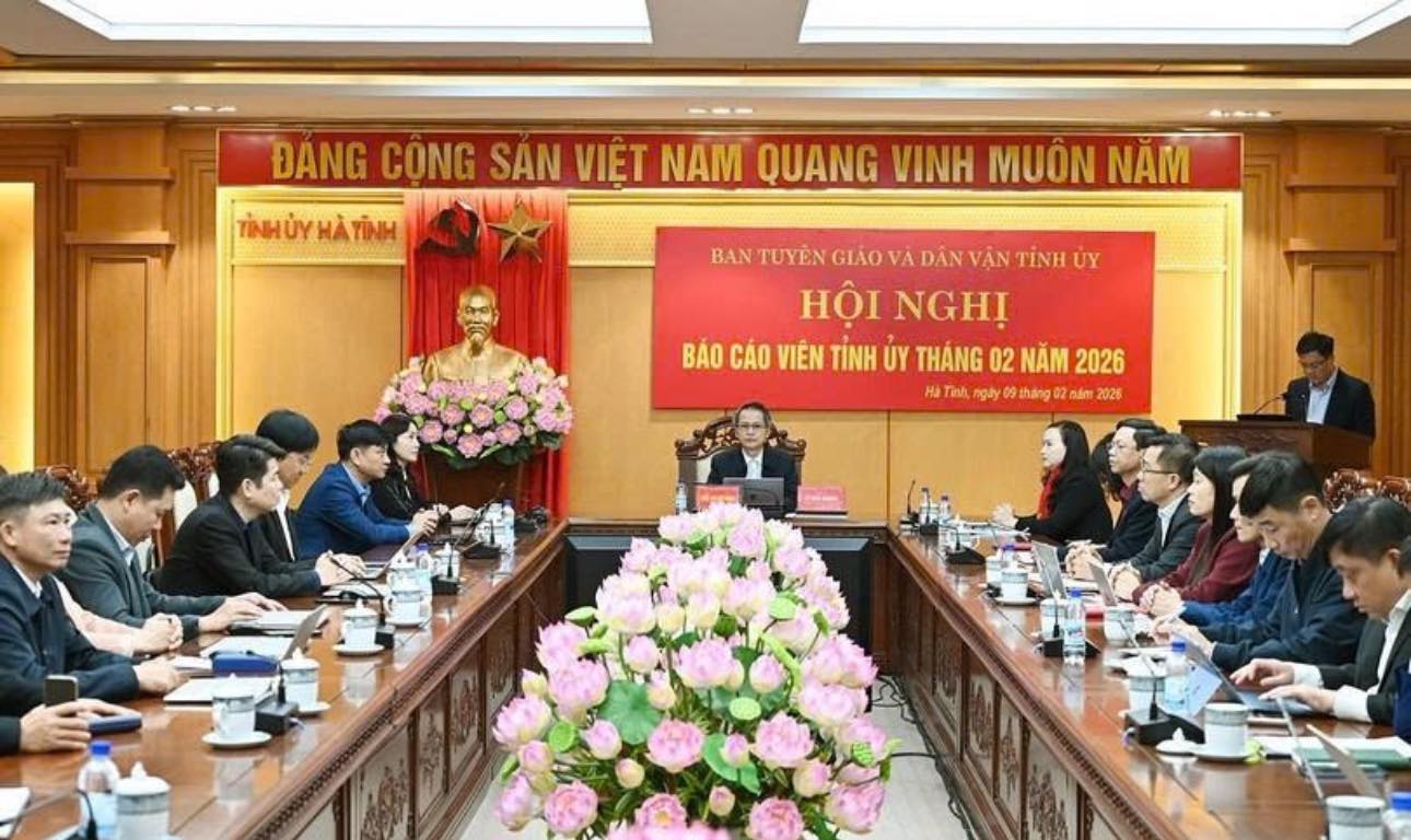 Hội nghị báo cáo viên Tỉnh ủy tháng 2/2026