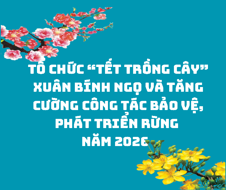 Tổ chức “Tết trồng cây” Xuân Bính Ngọ và tăng cường công tác bảo vệ, phát triển rừng năm 2026