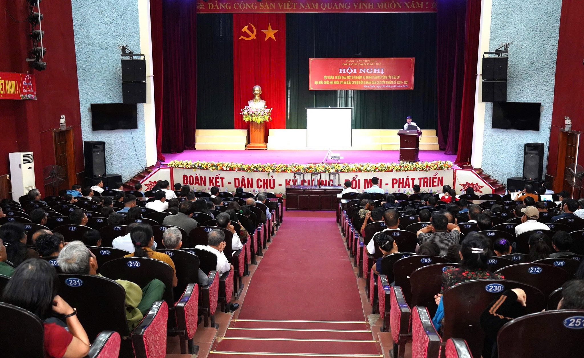 Tiên Điền tập huấn, triển khai một số nhiệm vụ trọng tâm về công tác bầu cử