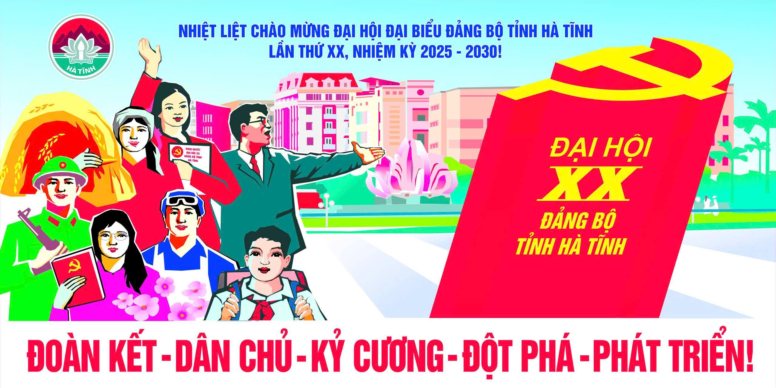 Hôm nay, Đại hội đại biểu Đảng bộ tỉnh Hà Tĩnh bắt đầu phiên thứ nhất