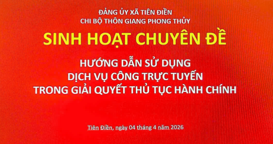 Tuyên truyền, hướng dẫn sử dụng dịch vụ công trong giải quyết thủ tục hành chính Thực hiện Kế hoạch số 1255/KH-UBND, chiều ngày 04/04/2026,