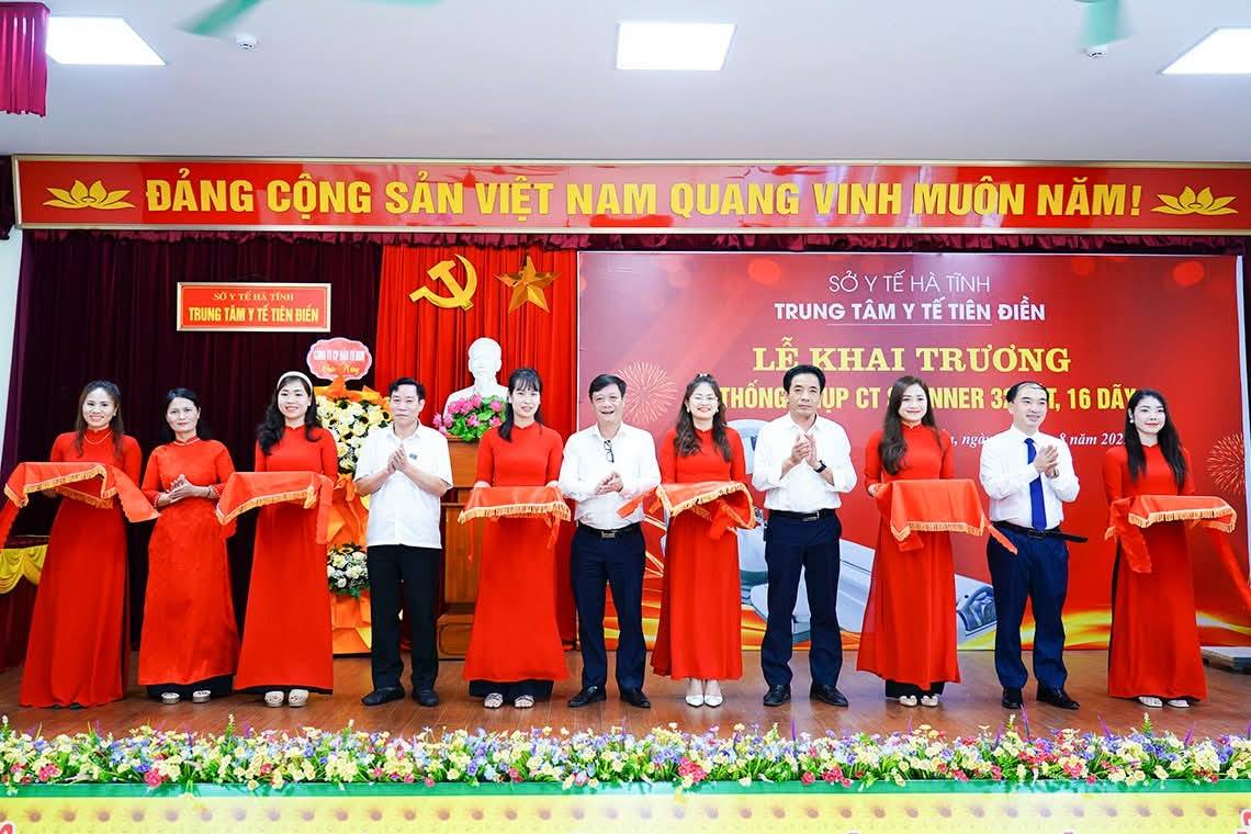 KHAI TRƯƠNG ĐƯA VÀO SỬ DỤNG HỆ THỐNG MÁY CHỤP CẮT LỚP VI TÍNH CT SCANNER Ở TRUNG TÂM Y TẾ TIÊN ĐIỀN