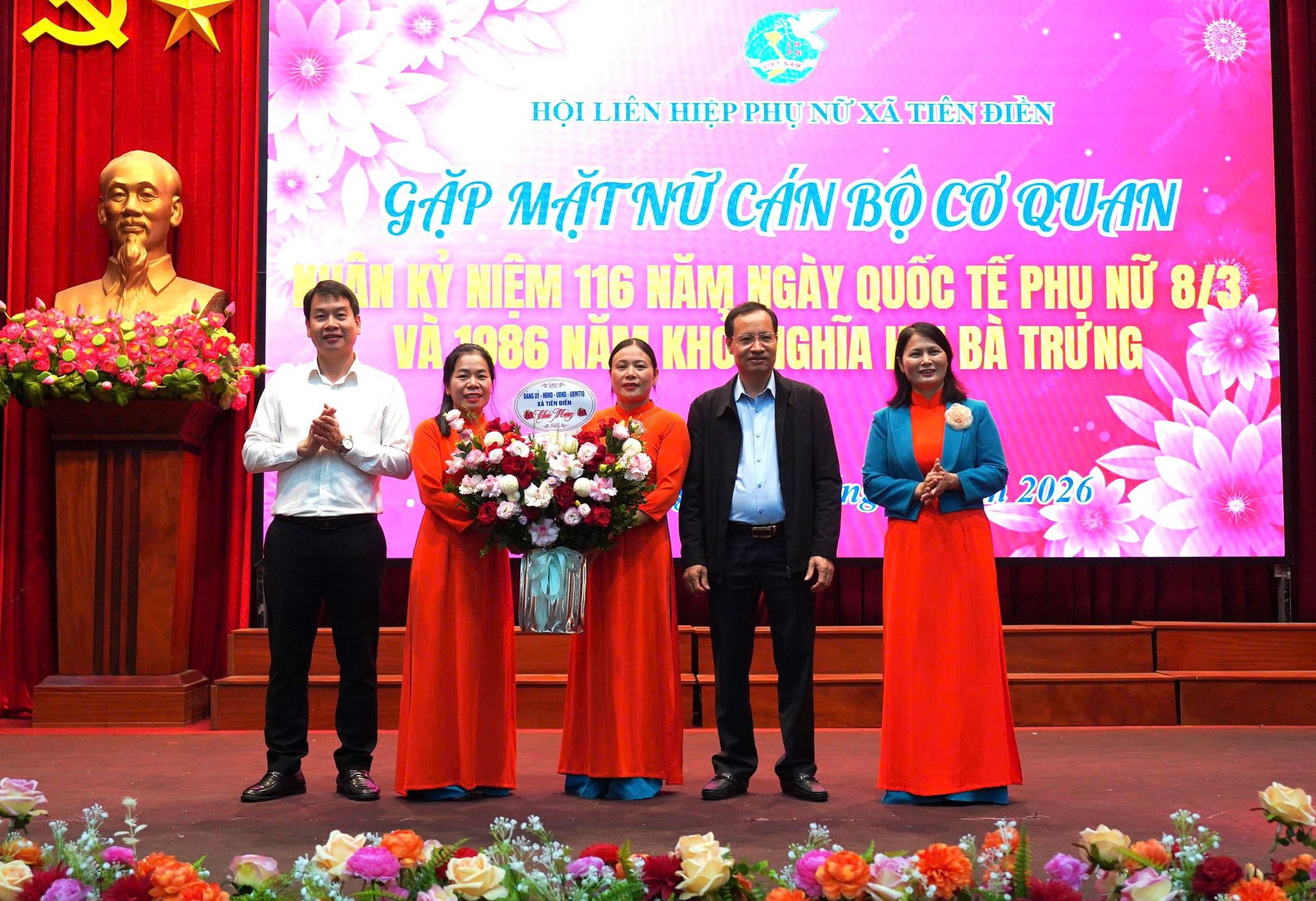 Xã Tiên Điền tọa đàm gặp mặt chị em nữ Cán bộ, CNVC kỷ niệm 116 năm ngày quốc tế phụ nữ ​