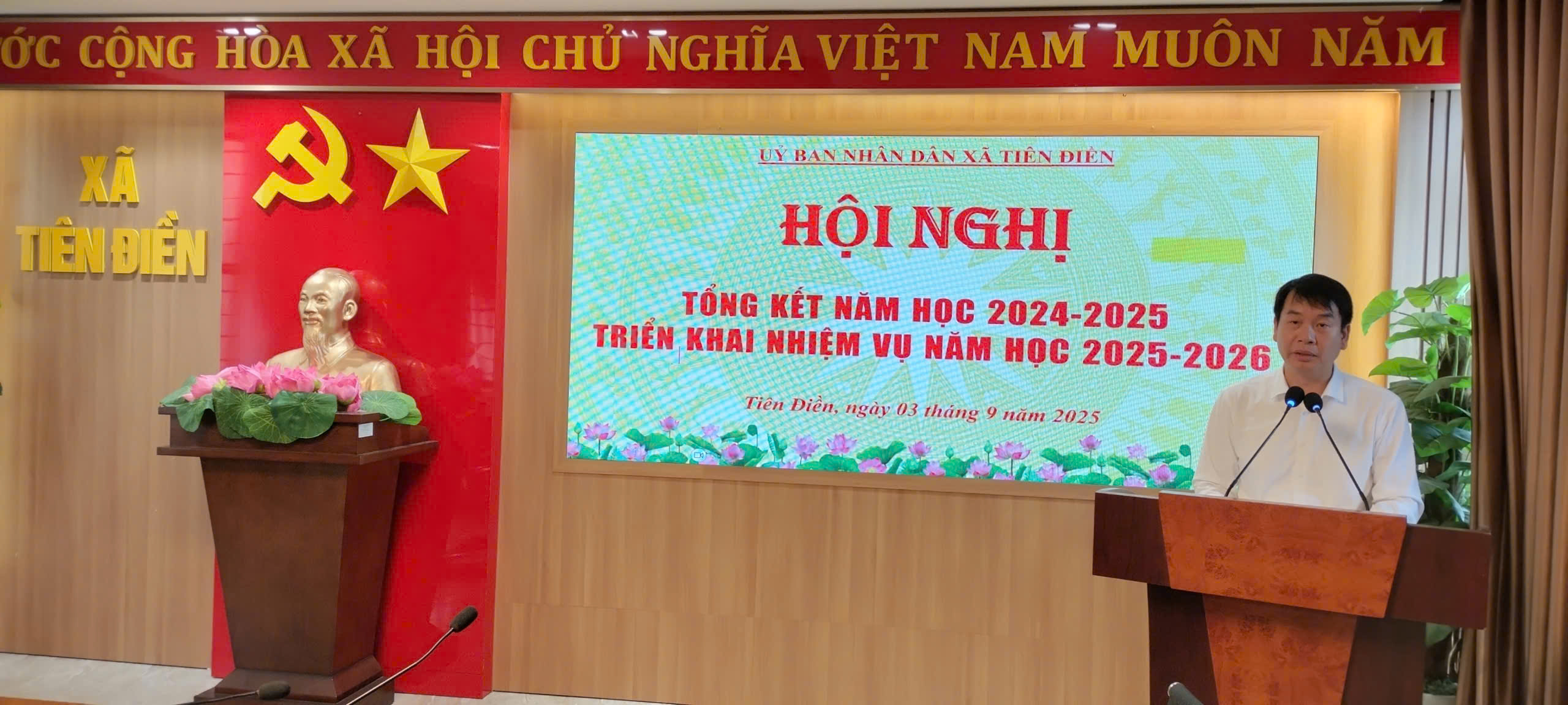 Xã Tiên Điền tổ chức Lễ tổng kết năm học 2024 – 2025 và triển khai nhiệm vụ năm học mới.