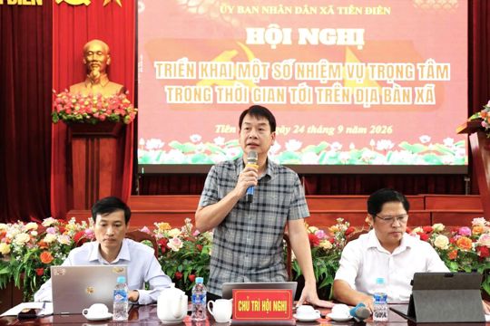 Tiên Điền tập trung cao độ cho các nhiệm vụ còn lại, tạo chuyển biến rõ nét trong những tháng cuối năm. 
