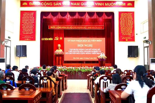 Tập huấn nâng cao kỹ năng số cho người dân, doanh nghiệp và tổ Công nghệ số cộng đồng