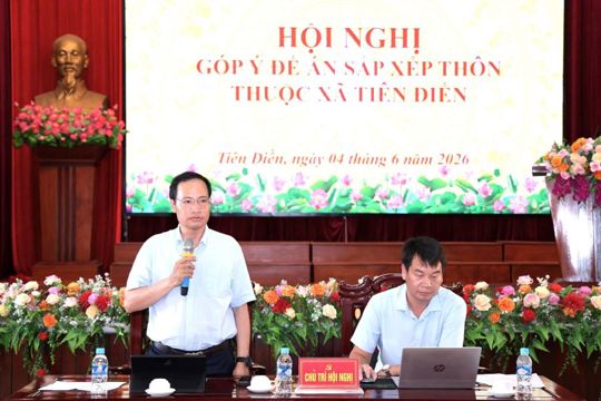 Xã Tiên Điền dự kiến còn 11 thôn, giảm 17 thôn so với hiện nay. 