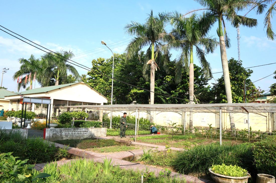 Ban CHQS xã Tiên Điền- chung tay xây dựng đơn vị sáng – xanh – sạch – Đẹp.