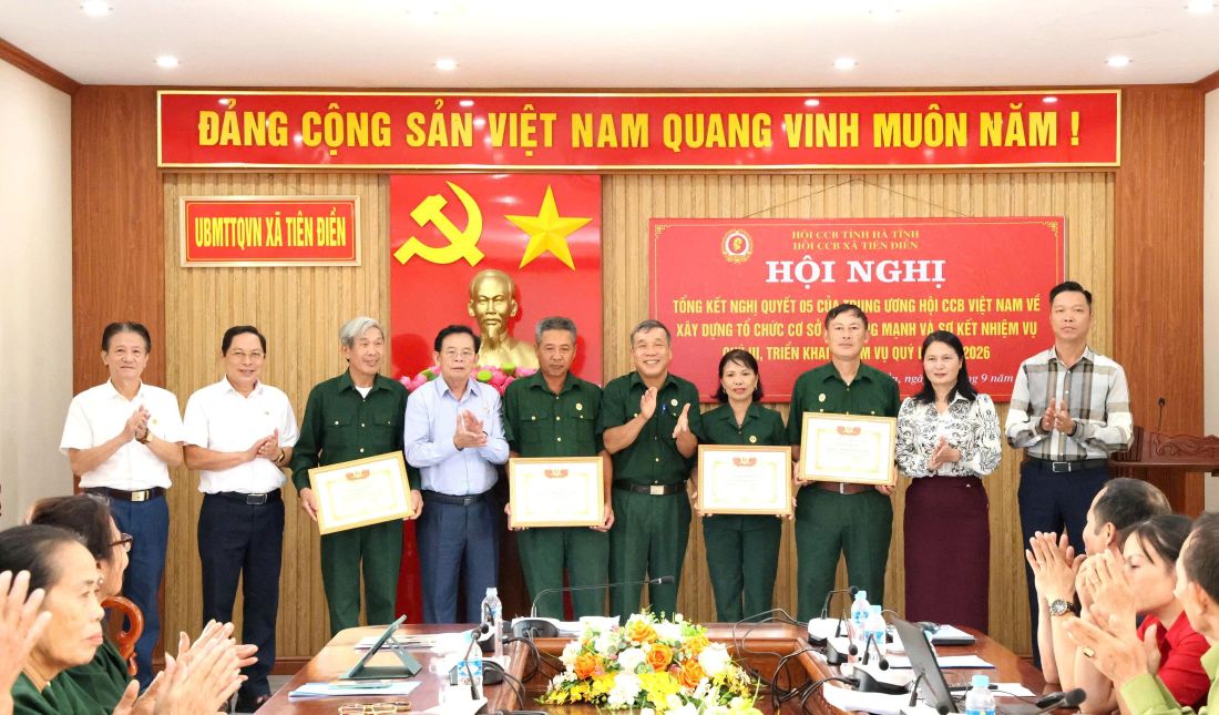 Hội CCB Tiên Điền xây dựng tổ chức Hội ngày càng vững mạnh, đáp ứng yêu cầu nhiệm vụ trong giai đoạn mới.
