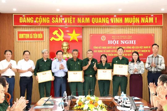 Hội CCB Tiên Điền xây dựng tổ chức Hội ngày càng vững mạnh, đáp ứng yêu cầu nhiệm vụ trong giai đoạn mới. 