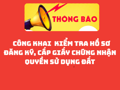Thông báo niêm yết công khai Đất ông Phan Văn Tuyến, ông Nguyễn Văn Đồng