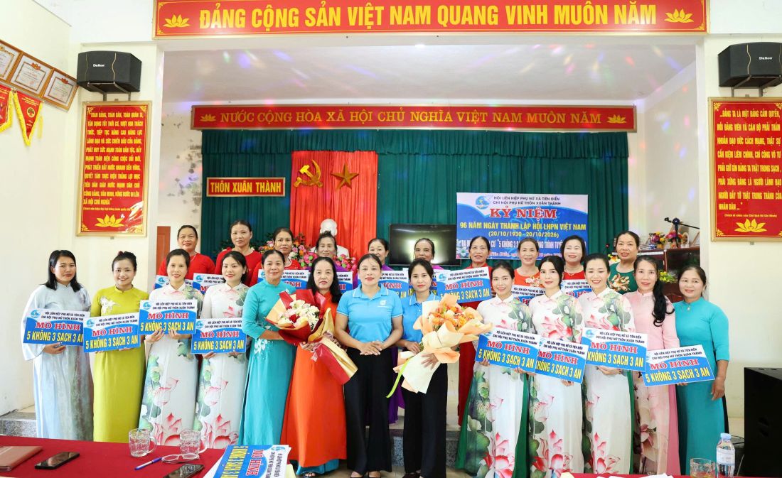 Nhiều hoạt động thiết thực của Chi hội Phụ nữ thôn Xuân Thành trong ngày thành lập Hội Liên hiệp Phụ nữ Việt Nam (20/10)