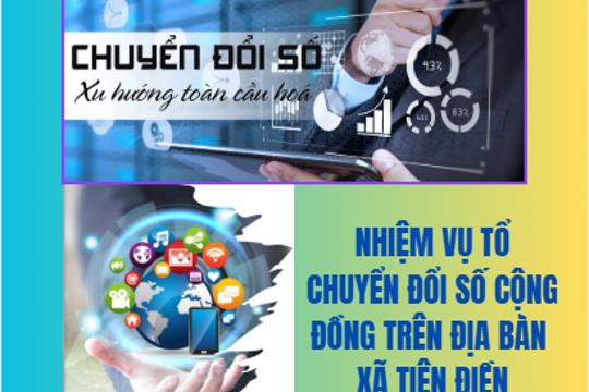 UBND xã Tiên Điền thành lập 11 Tổ chuyển đổi số cộng đồng, đẩy mạnh chuyển đổi số đến từng thôn. 