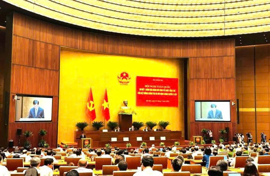 Hội nghị Trực tuyến toàn quốc sơ kết 1 năm vận hành mô hình tổ chức của hệ thống chính trị và chính quyền 3 cấp