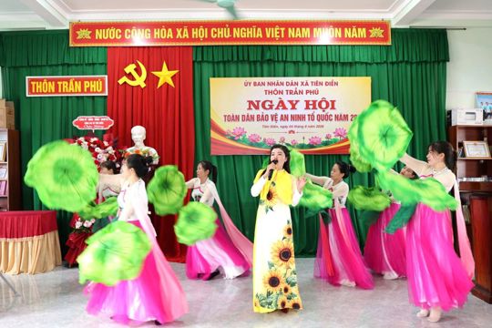 Thôn Trần Phú tổ chức điểm Ngày hội "Toàn dân bảo vệ an ninh Tổ quốc năm 2026.