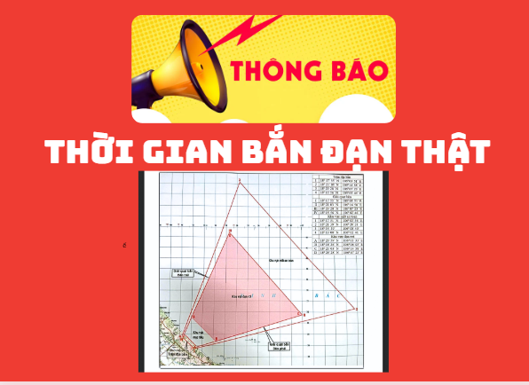 Thông báo bắn đạn thật .
