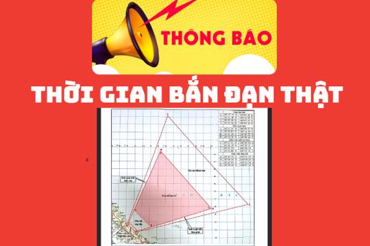 Thông báo bắn đạn thật . 