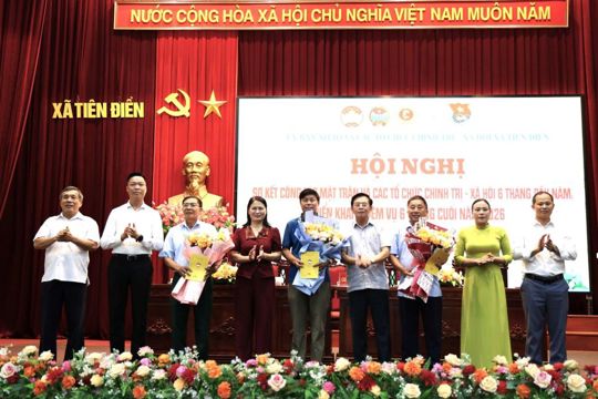 Ủy ban MTTQ Việt Nam xã Tiên Điền sơ kết công tác Mặt trận 6 tháng đầu năm.