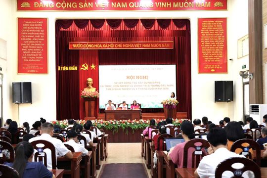 Đảng bộ xã Tiên Điền sơ kết công tác xây dựng Đảng, đề ra nhiệm vụ trọng tâm 6 tháng cuối năm