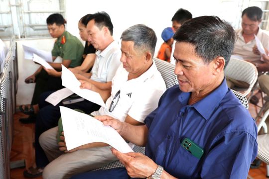 Tiên Điền tập huấn thí điểm thu báo cáo khai thác thủy sản đối với tàu cá dưới 12m