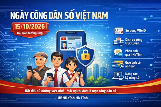 Ngày Công dân số Việt Nam 15/10/2026 