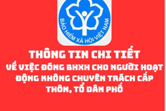 Hướng dẫn về việc đóng BHXH cho người hoạt động không chuyên trách cấp thôn, tổ dân phố