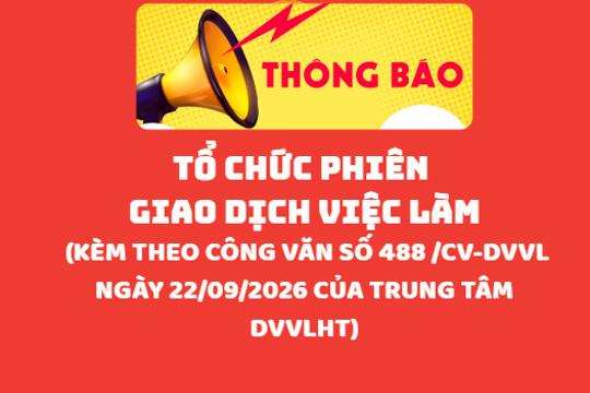 Thông báo Về việc tổ chức phiên giao dịch việc làm .