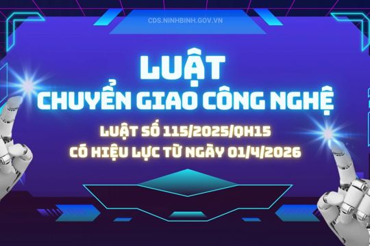 Luật Chuyển giao công nghệ: Những điểm mới mang tính đột phá về cải cách thủ tục hành chính có hiệu lực từ ngày 01/4/2026