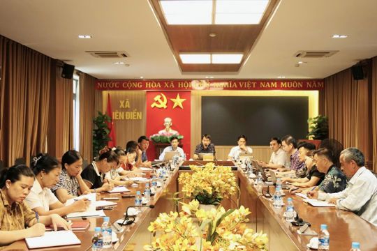 Hội nghị giao ban nhằm triển khai các nhiệm vụ trọng tâm sau kỳ họp thứ 3 HĐND xã Tiên Điền