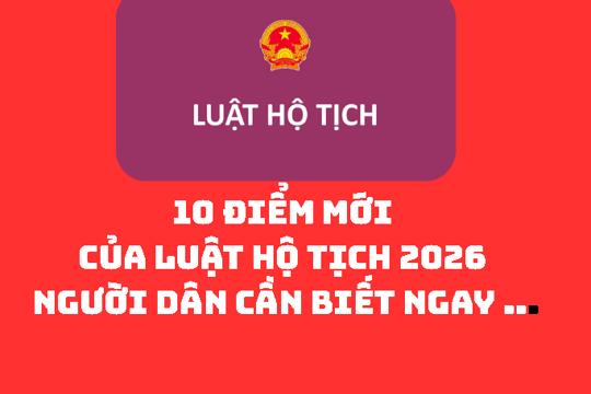 10 điểm mới của Luật Hộ tịch 2026 người dân cần biết ngay ...