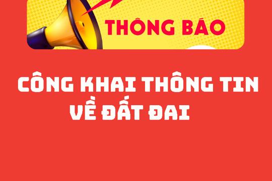 Thông báo công khai thông tin về đất đai