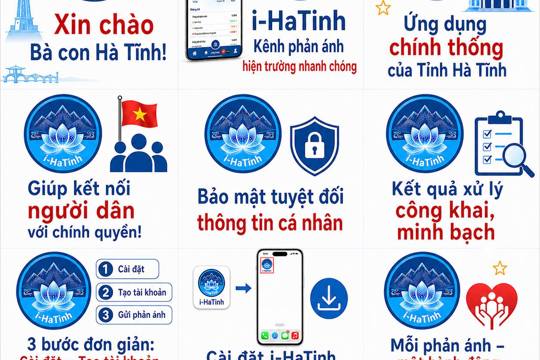 Hướng dẫn cài đặt, sử dụng ứng dụng công dân số i-HaTinh