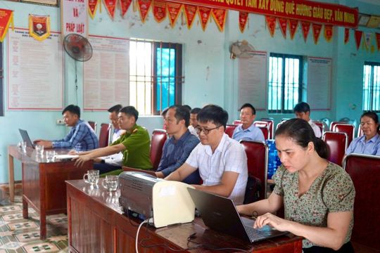 Xã Tiên Điền  tiếp tục đối thoại với các hộ dân chưa chấp thuận chủ trương bồi thường, hỗ trợ thực hiện Dự án Hạ tầng Khu du lịch biển Xuân Thành.