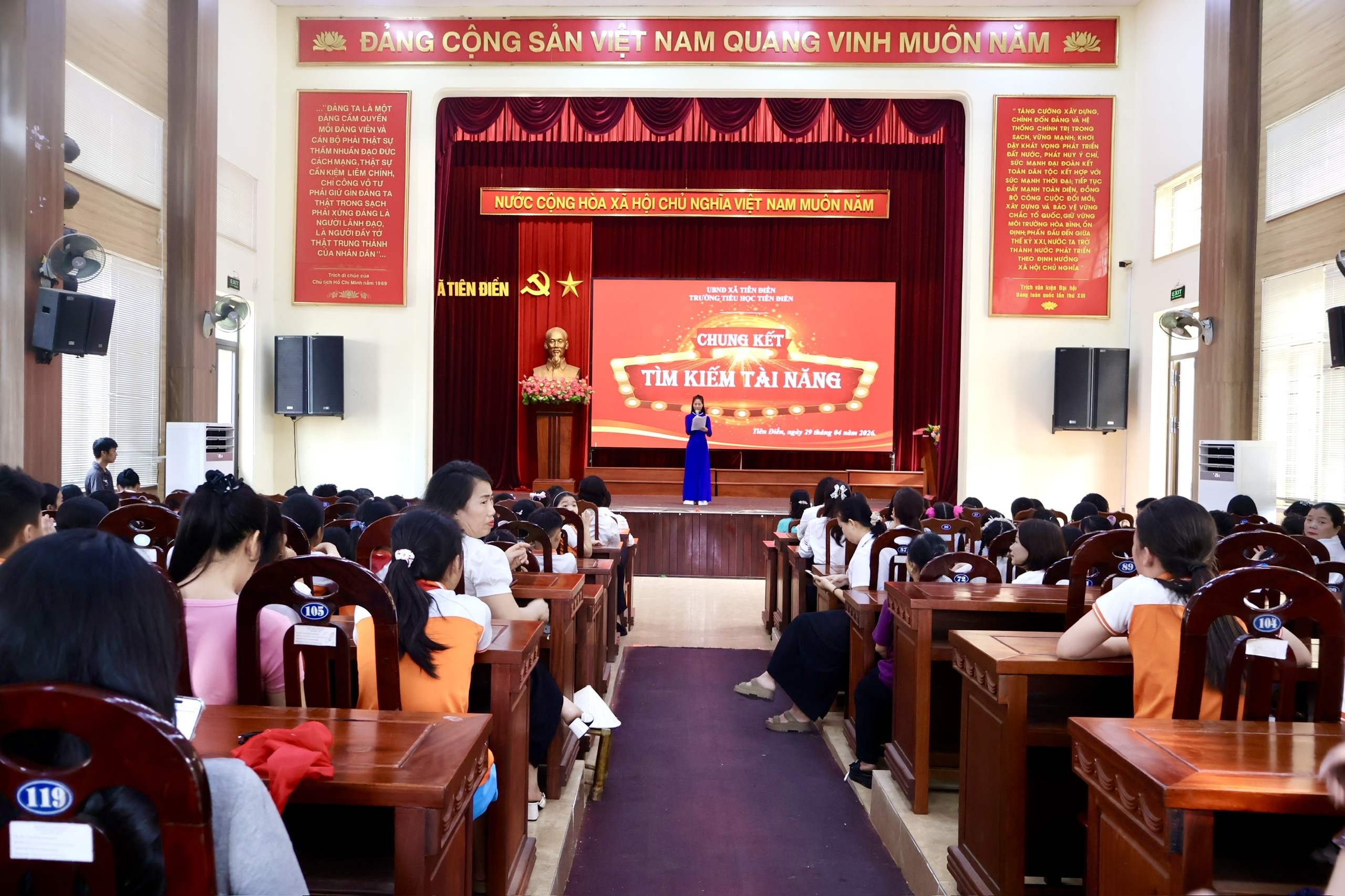 Dấu ấn sáng tạo và tự tin của học sinh Tiểu học Tiên Điền trong chương trình chung kết “Tìm kiếm tài năng”