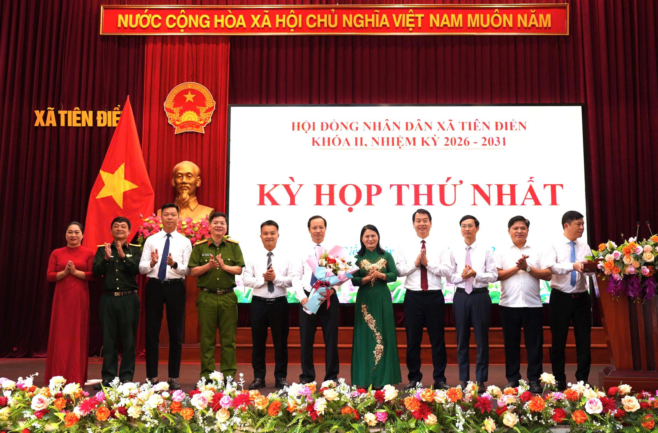 Kỳ họp thứ nhất HĐND xã Tiên Điền khóa II, nhiệm kỳ 2026-2031 bầu các chức danh chủ chốt 