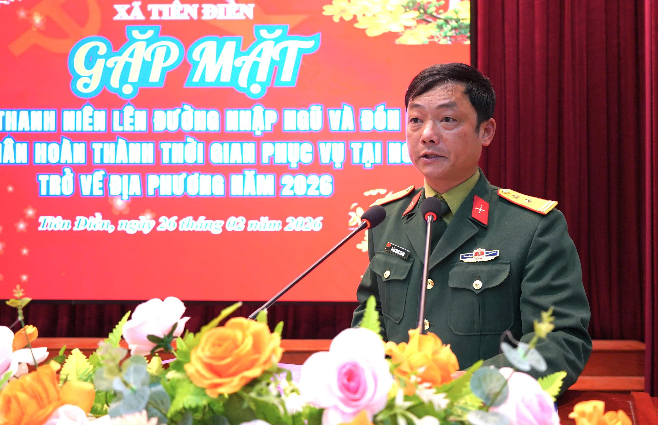Tiên Điền gặp mặt, động viên Thanh niên lên đường nhập ngũ năm 2026