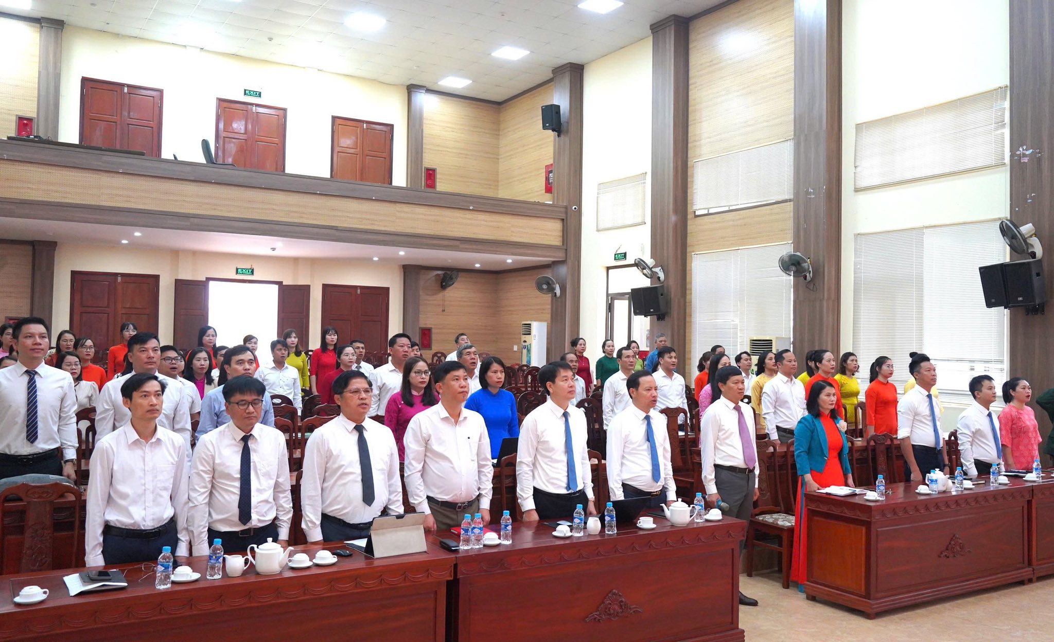 Xã Tiên Điền tổ chức lễ chào cờ tháng 3/2026 