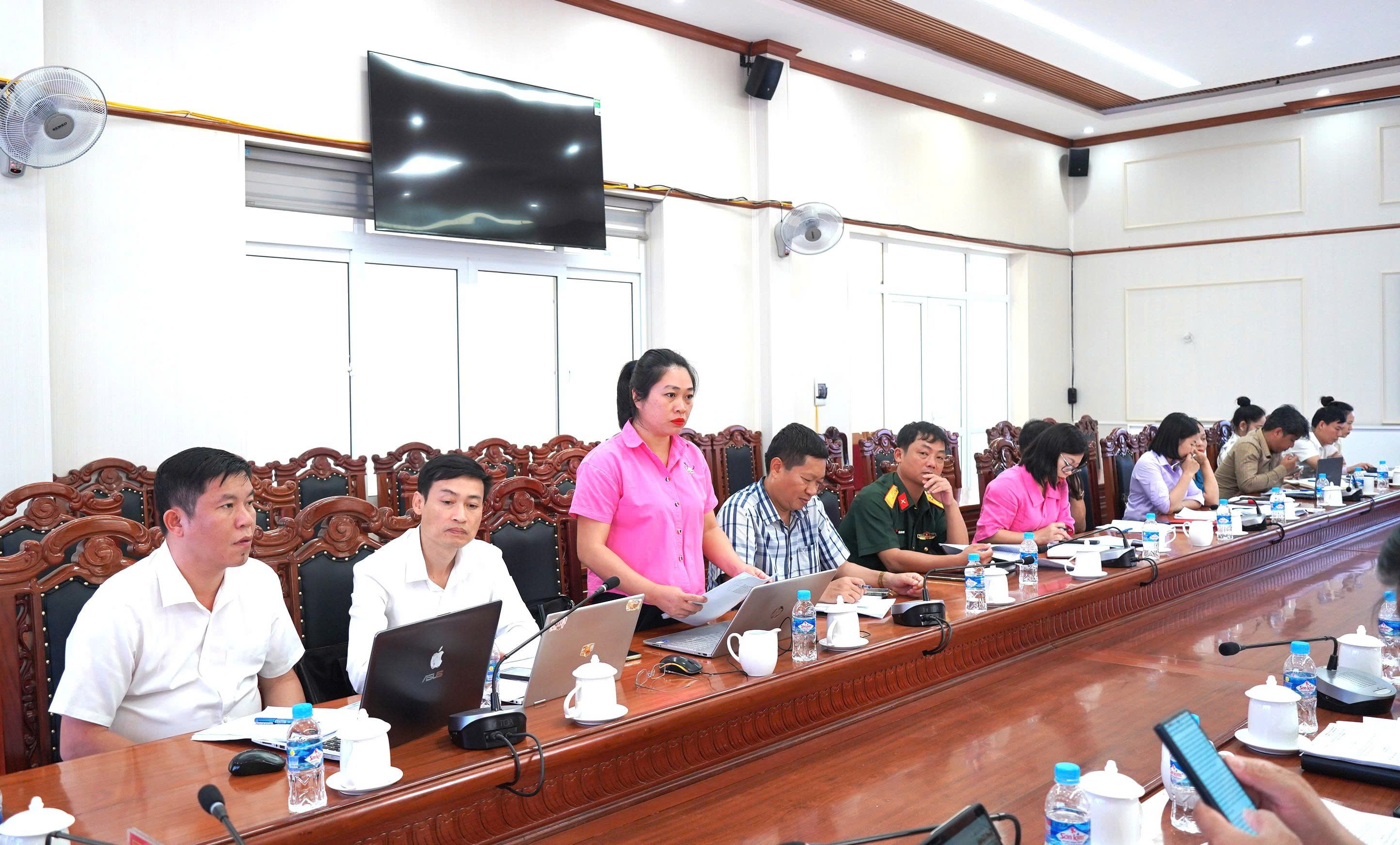 Hội nghị báo cáo và thảo luận các nội dung liên quan đến dự thảo đề án thành lập phường Tiên Điền thuộc tỉnh Hà Tĩnh 